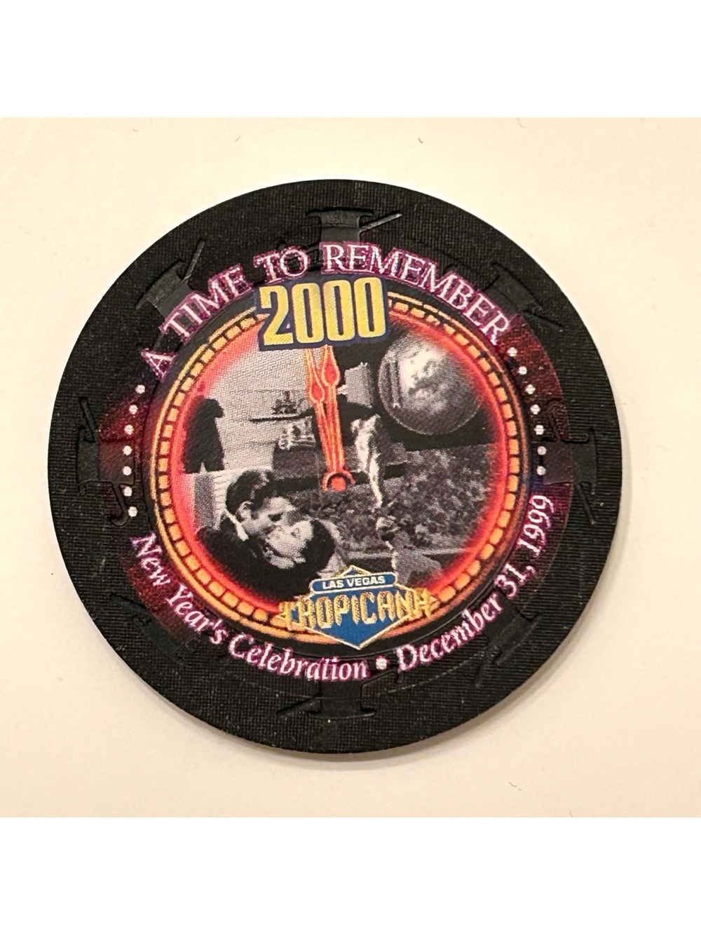 Tropicana Las Vegas Casino "A TIME TO REMEMBER" New Years 2000 Casino Chip